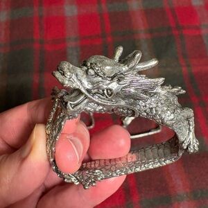 Extremely RARE Arthur Court  Dragon Napkin Rings -Set of 4